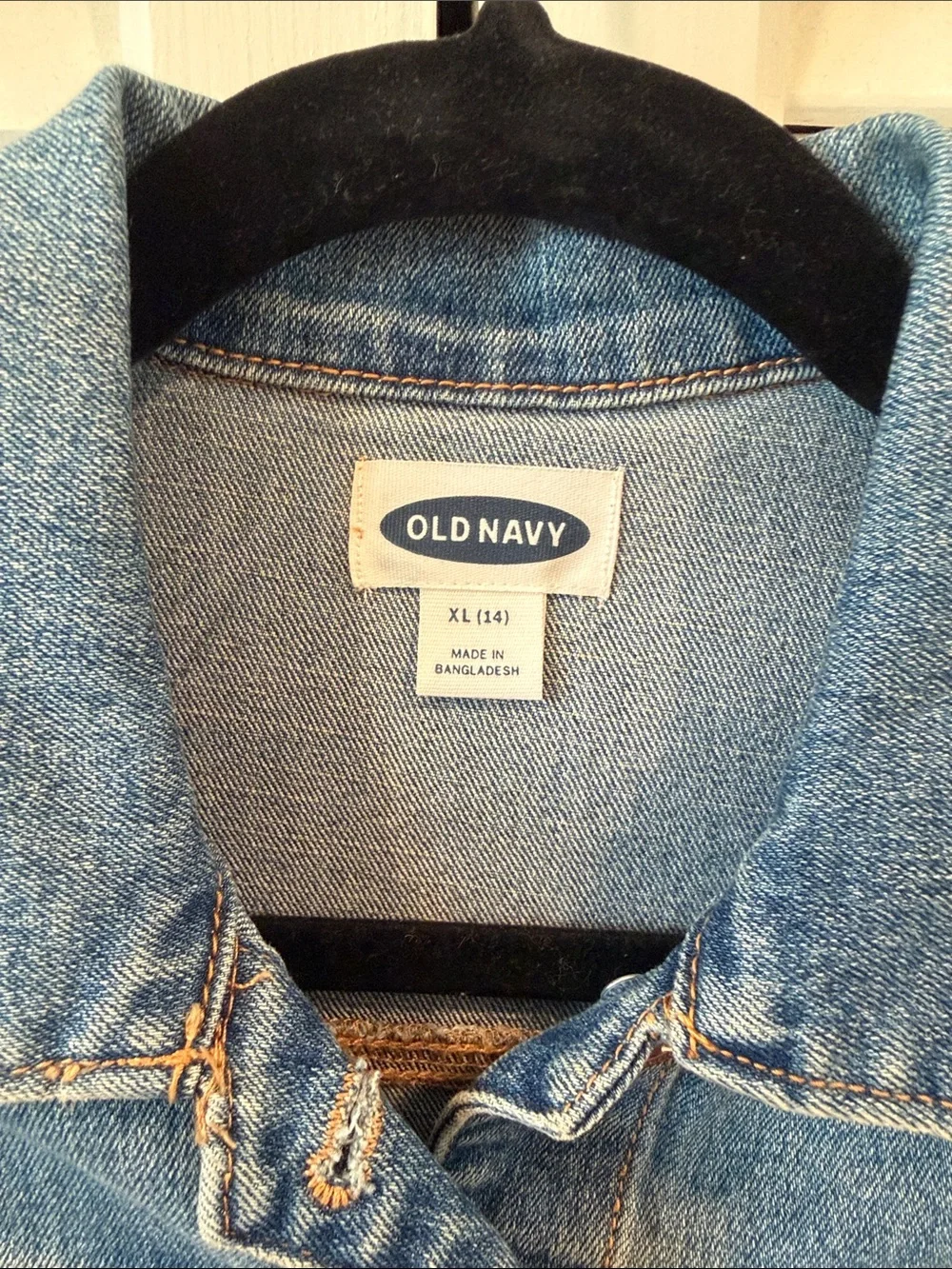 Old Navy Girls Denim / Jean Jacket - Girls XL / 14 Medium Blue